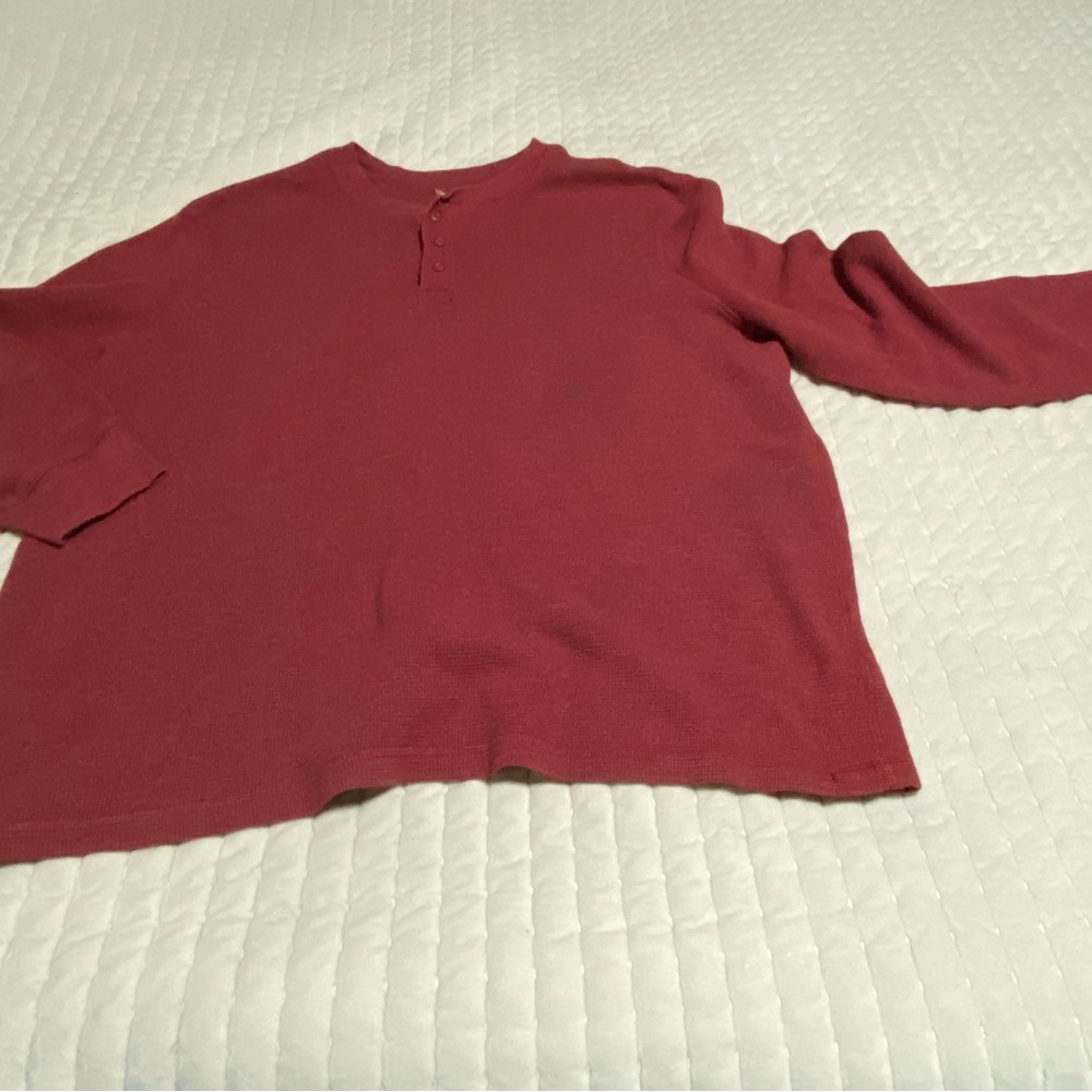 Faded Glory Maroon Long Sleeve Shirt